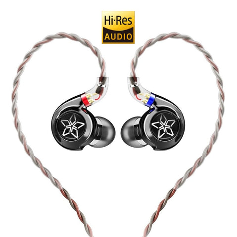 Audífonos Híbridos Hi-Res con Drivers de Berilio FiiO FH3 - Black
