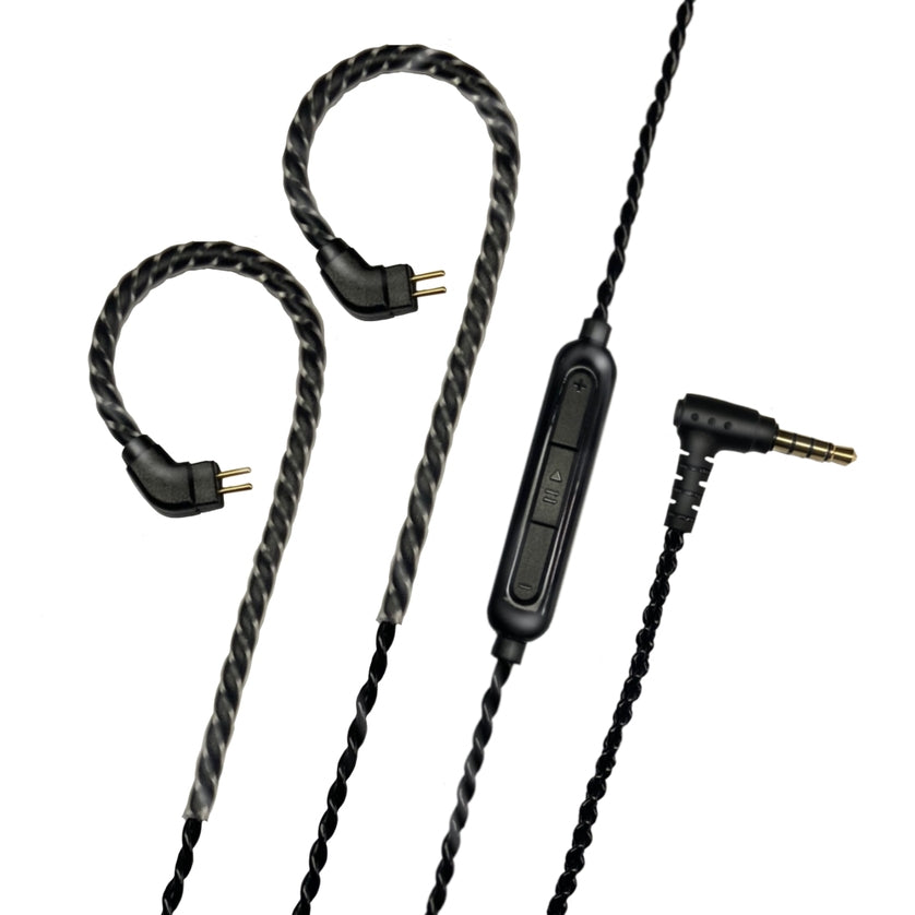 Cable de remplazo de 2 Pines + 3 Button MIC Aliencraft - Black
