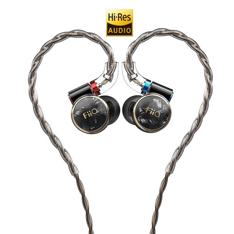 Audífonos Híbridos Hi-Res con Drivers de Berilio FiiO FH3 - Black