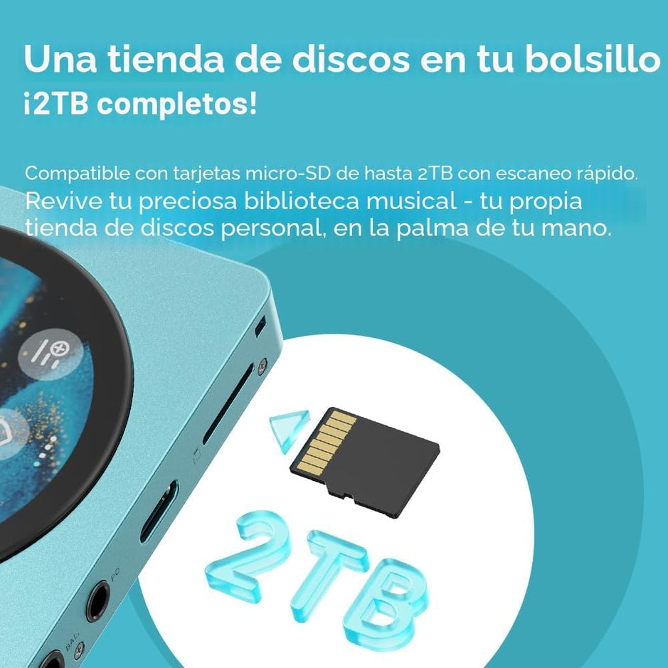 Reproductor Digital de Audio HiRes FiiO Snowsky DISC - Sky Blue
