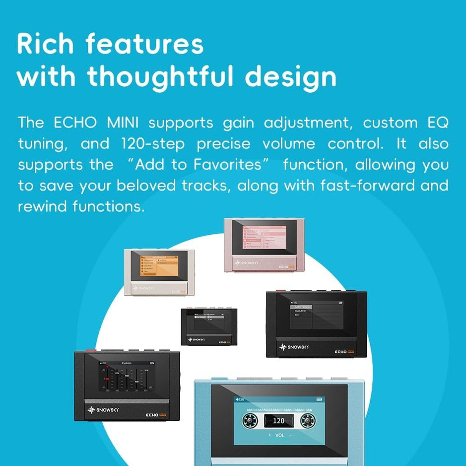 Reproductor Retro de Audio HiRes FiiO Snowsky ECHO Mini - Black