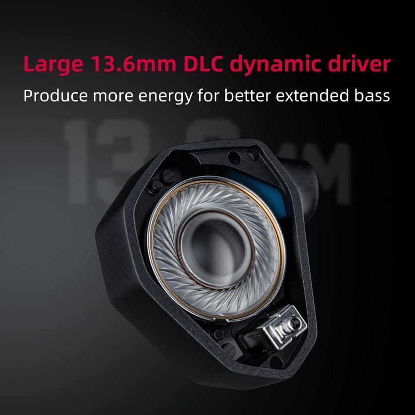 Audífonos Híbridos de 5 Drivers + Turbo Bass FiiO FH7s - Black