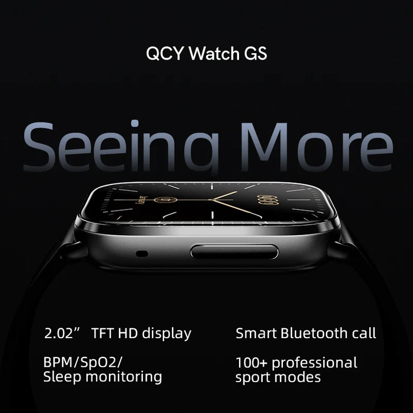 Reloj Inteligente Smartwatch QCY GS - Black & Black