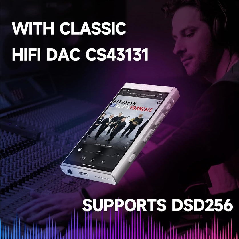 Reproductor de Audio Digital Hi-Res Basado en Android HiBy M300 - White