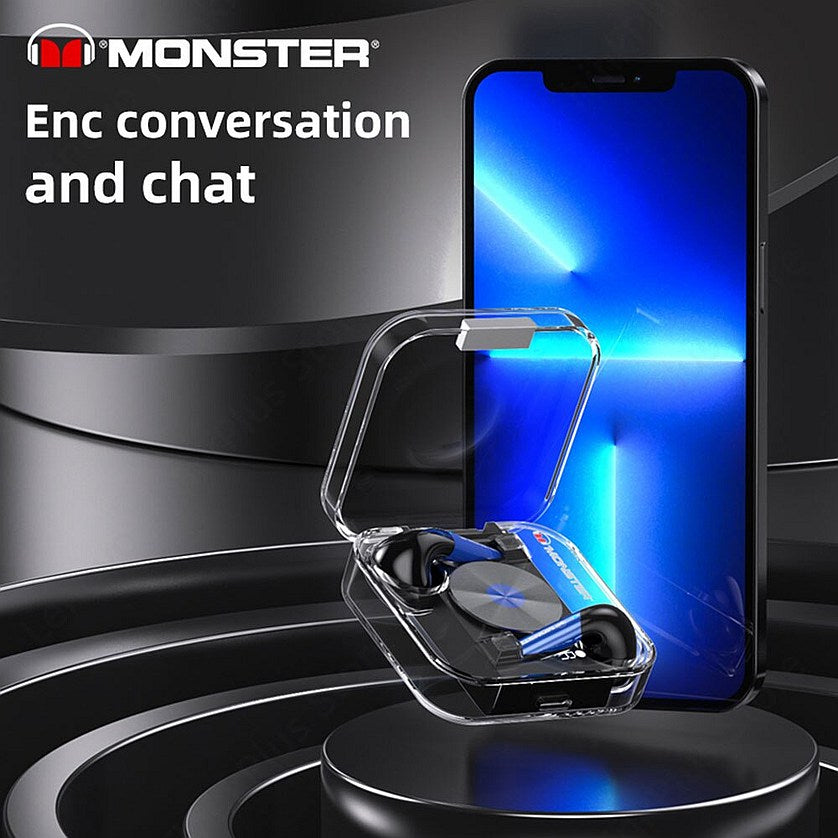 Audífonos Bluetooth TWS de Tipo Abierto Monster Airmars XKT01 - Crystal