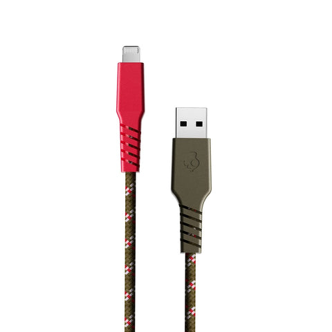 Skullcandy Cable de carga USB Tipo C a Tipo C con doble Trenzado - Green Red