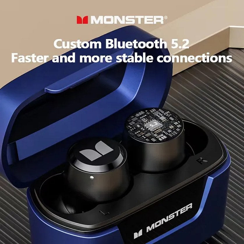 Audífonos Mini TWS para Música y Gaming Monster Airmars XKT05 - Black