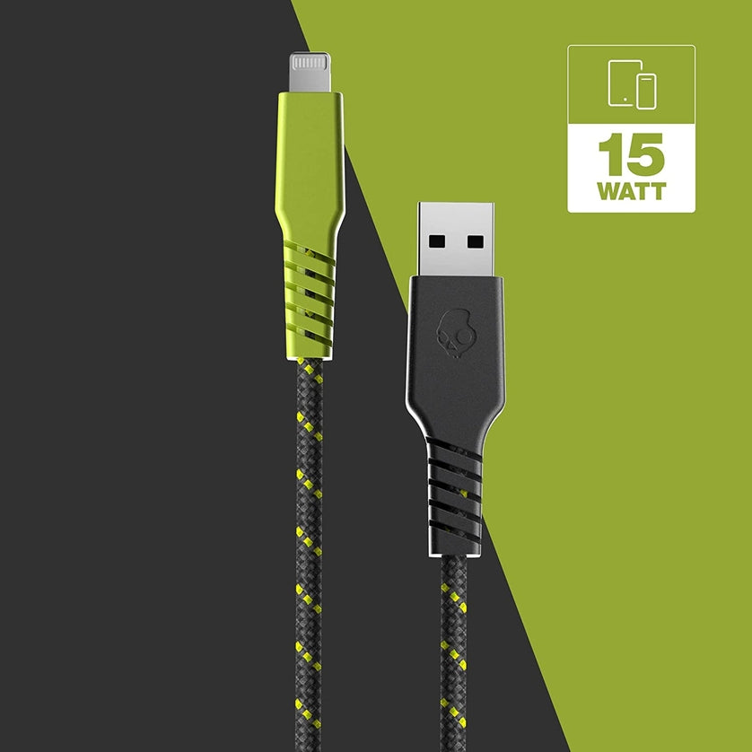 Skullcandy Cable de carga USB A Lightning con doble Trenzado - Green